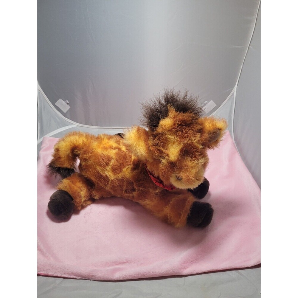 Rare Giraffe in Bandana  Vintage Plush Zoo Circus Safari Parisian Stuffed Animal